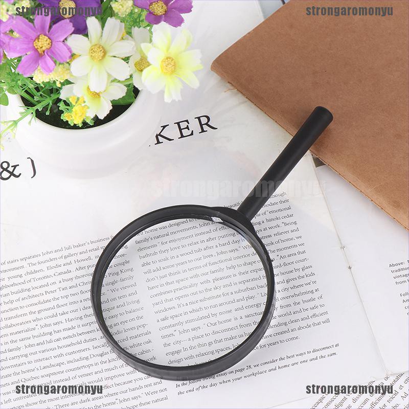 Kính Lúp Cầm Tay 90mm Phóng Đại 5x Đọc Sách Tiện Dụng