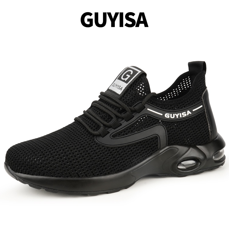 Guyisa Giày Bảo Hộ Mũi Thép Chống Va Chạm Thoáng Khí