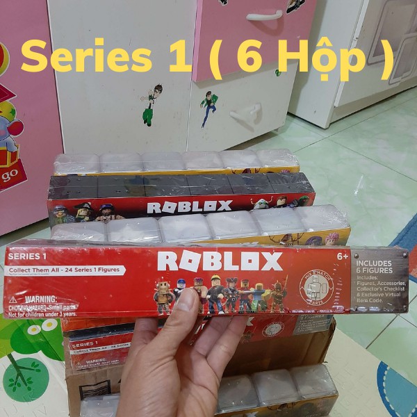 Roblox Mystery Figure 6 Pack - Combo 6 Hộp Roblox Chính Hãng Có Code, Xếp Đủ Chữ ROBLOX ( 6 Hộp )