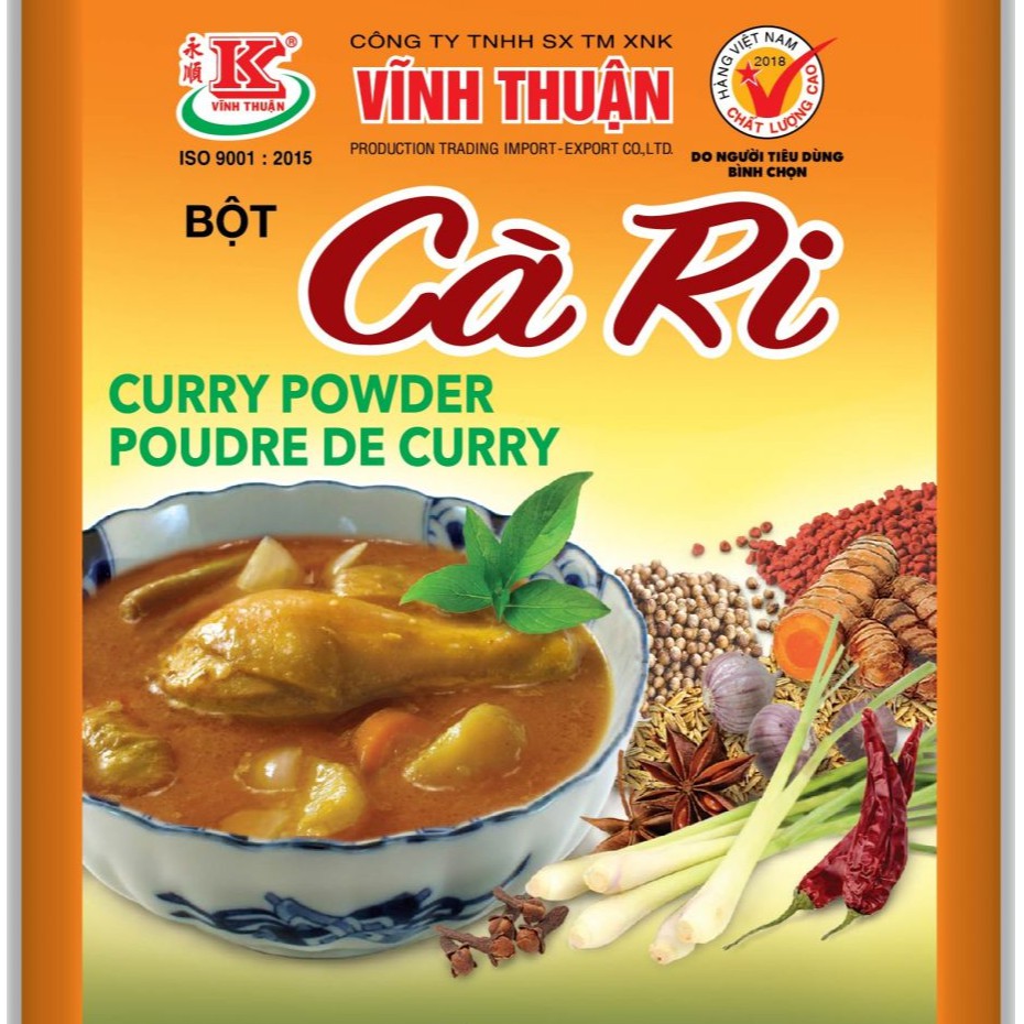 Bột Cà Ri Vĩnh Thuận - gói 10g