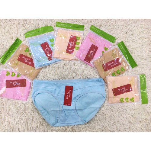 Quần Lót Nữ Cotton, Quần Lót Bầu Kháng Khuẩn Túi Zip - QLot bầu Spring