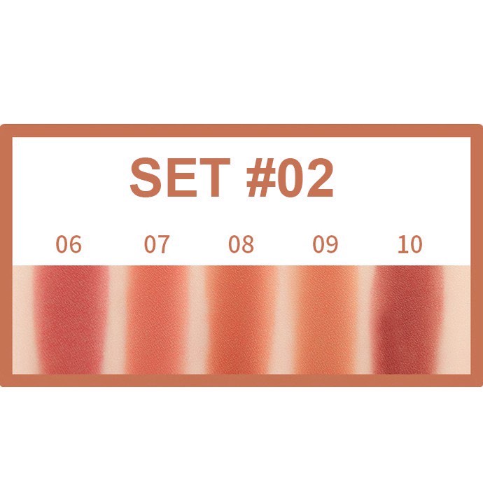 Set son sáp dưỡng ẩm môi, son sáp bộ 5 cây LIDẾAL LOOK IN A BOX MINI