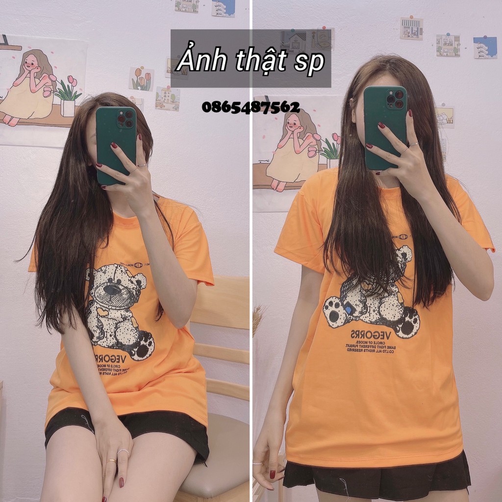 Áo Thun Nữ, Áo Phông Nữ Free Size 100% Cotton Hàng QC Loại 1 Full Túi Zip | BigBuy360 - bigbuy360.vn