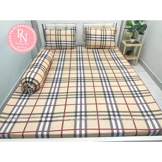 BỘ GA + ÁO GỐI THUN LẠNH VIỆT NAM đủ kích thước( 1 ga bọc+ 2 áo nằm + 1 áo ôm)
