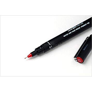 Bút vẽ kỹ thuật Uni Pin 200 Fine Line Drawing Pen nét 0.1 và 0.5mm