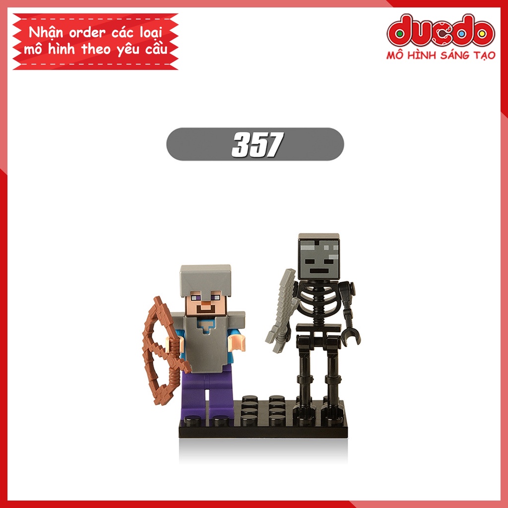 Minifigures các nhân vật Minecraft - Đồ chơi Lắp ghép Xếp hình Mini Mô hình XINH X0127