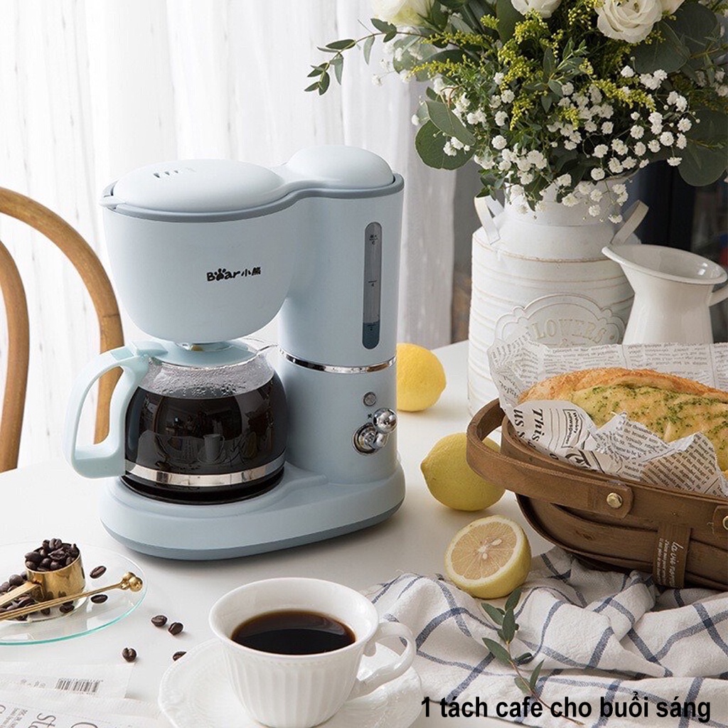 Máy pha cafe Bear chính hãng - Máy pha trà tự động, trà chiều - Dễ vệ sinh, giữ ấm - Bảo hành toàn quốc