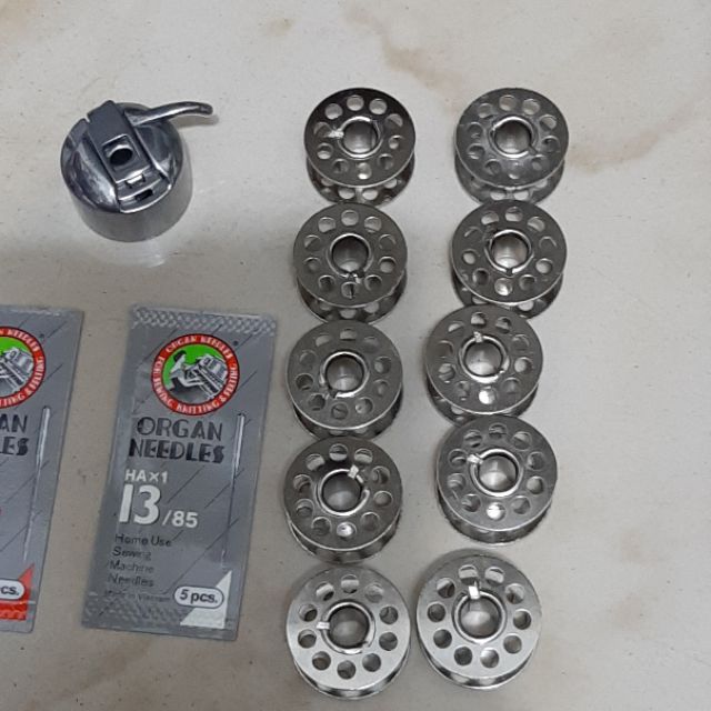 Set máy may Gia Đình: thuyền Gia Đình Nhật, 10 suốt lỗ, cây tháo chỉ lớn, 2 vĩ kim GĐ