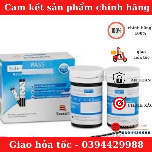 Que thử Đường Huyết Sinocare Safe Accu