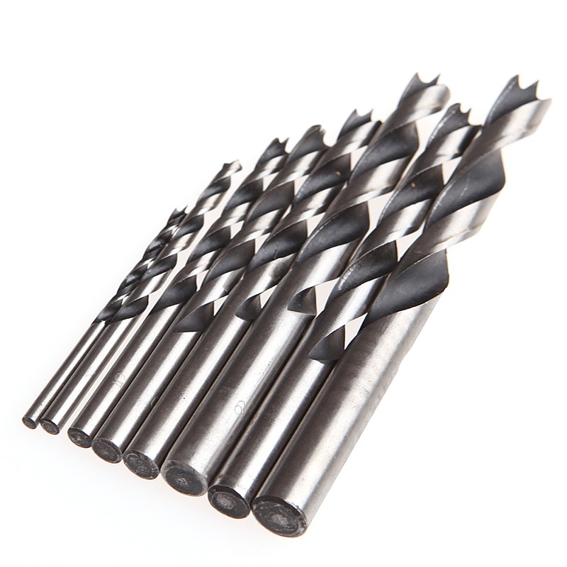 Set 8 mũi khoan vật liệu gỗ 3mm-10mm kèm phụ kiện chất lượng cao