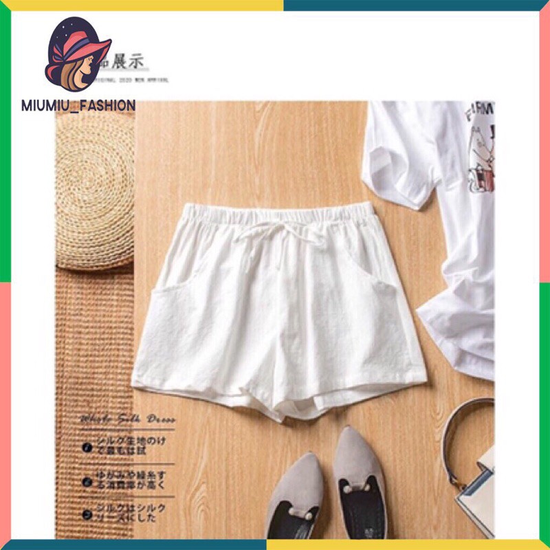 (XẢ KHO) quần đùi nữ đũi siêu mát, nhẹ nhàng, thấm hút mồ hôi tốt | BigBuy360 - bigbuy360.vn