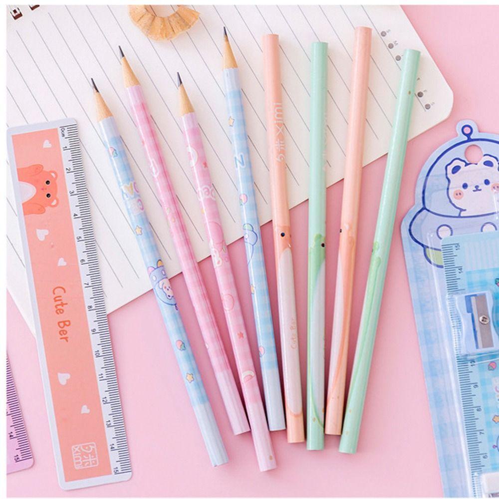 PEWANY Đồ Chuốt Bút Chì Bằng Gỗ Họa Tiết Hoạt Hình Động Vật Dễ Thương
