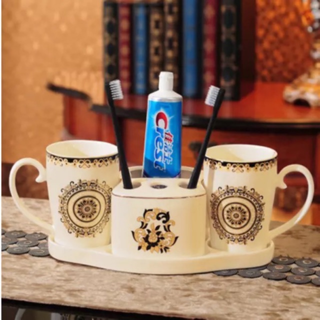 Bộ cốc sứ đánh răng cao cấp