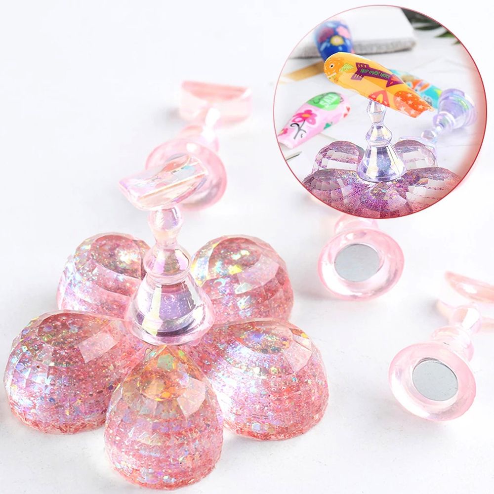 [Hàng mới về] Giá đỡ trưng bày móng tay nghệ thuật nam châm có miếng móng giả phong cách Nhật Bản tiện lợi