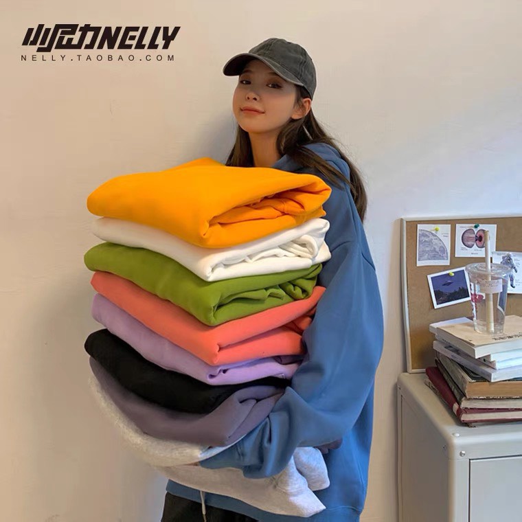Áo Nỉ HOODIE 8 MÀU Tay Dài Dáng Rộng Màu Trờn Phong Cách Hàn Quốc 𝑪𝒂𝒎𝒔𝒕𝒐𝒓𝒆 | BigBuy360 - bigbuy360.vn