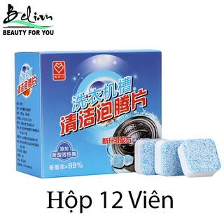 Viên tẩy lồng máy giặc/ hộp 12 viên tẩy lồng và khử mùi máy giặt