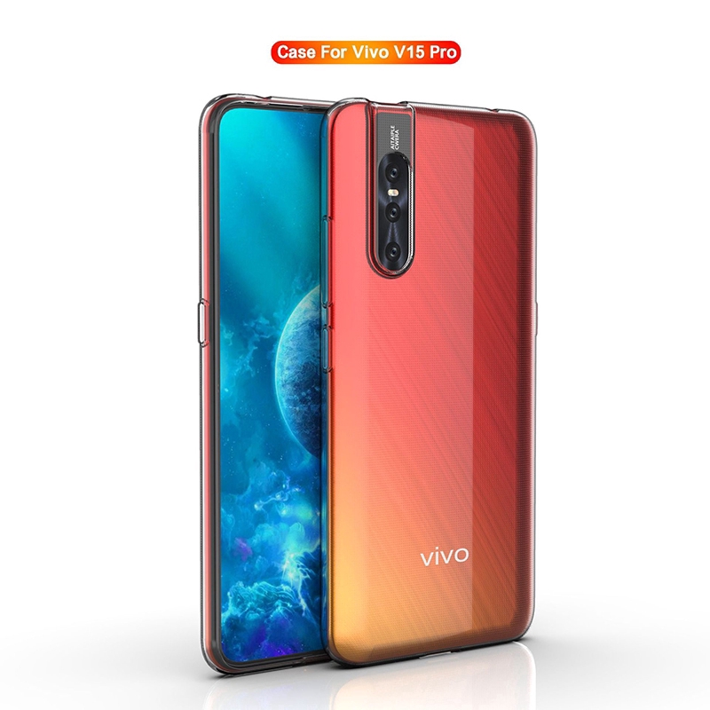 Ốp điện thoại nhựa dẻo trong suốt bảo vệ an toàn VIVO V15 V11 Pro V11i V9 X21 UD X21i X20 X9 X9S Plus