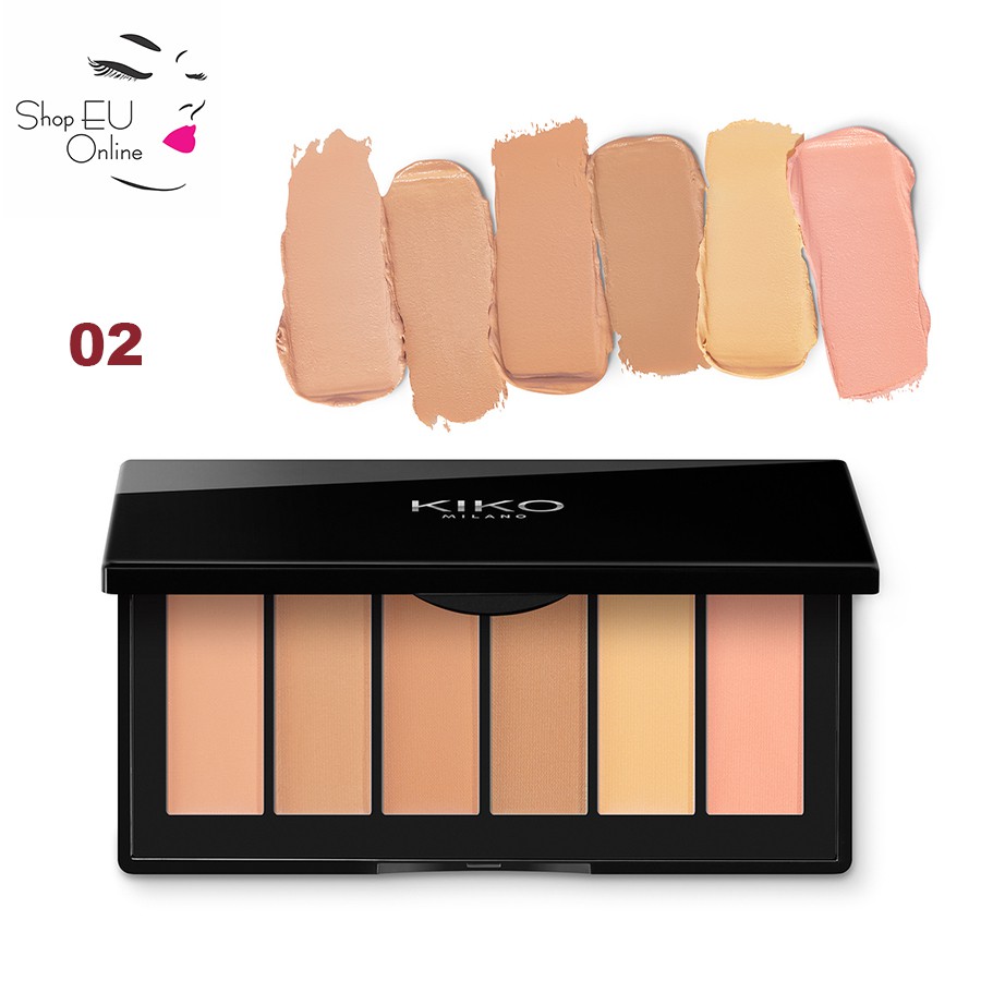 Kem Che Khuyết Điểm Lâu Trôi Che Phủ Toàn Diện Kiko Smart Concealer Palette Độ Che Phủ Cao Tự Nhiên