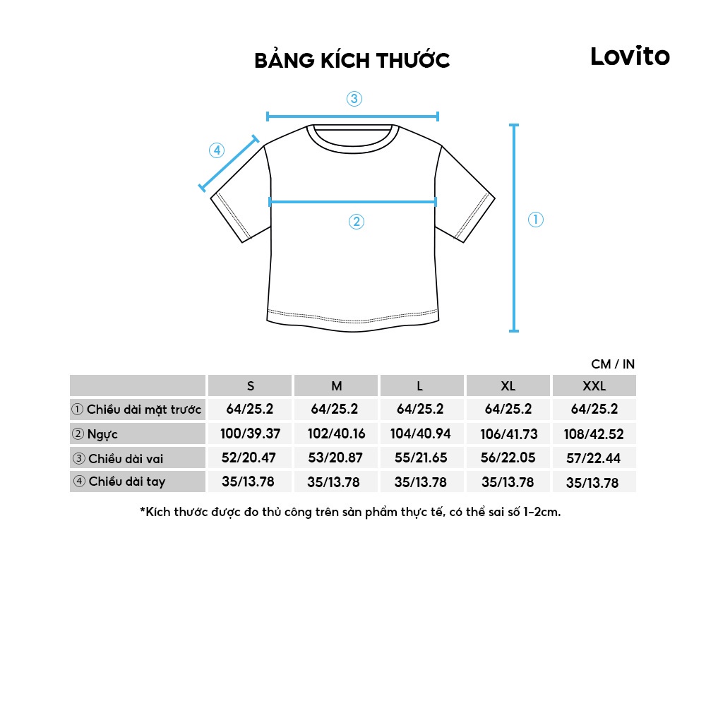 Áo kiểu Lovito kẻ sọc kiểu dáng đơn giản L06161 (màu xanh dương) | WebRaoVat - webraovat.net.vn