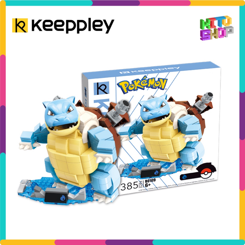Đồ Chơi Keeppley Lắp Ráp Pokemon Rùa Blastoise 385 Chi Tiết B0109 Cho Trẻ Toy Mô Hình Xếp Hình