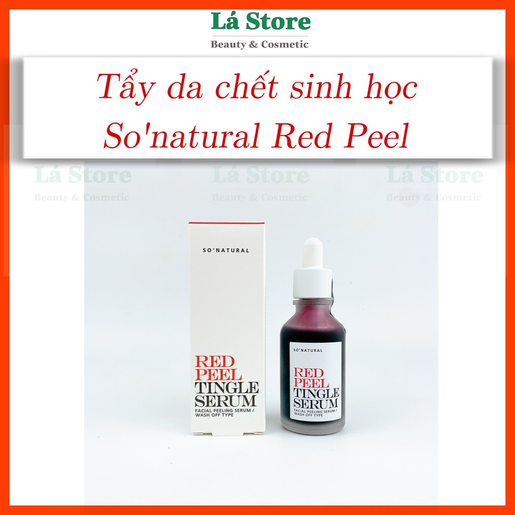 Chính hãng Tẩy tế bào chết sinh học So’Natural Red Peel Tingle Serum