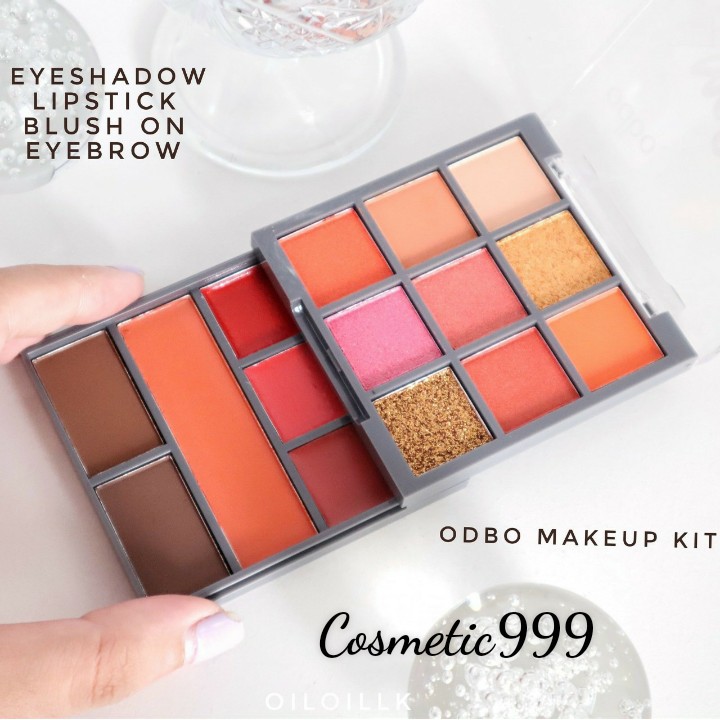 auth 100% bộ kit makeup odbo phấn má , mắt , son , tạo khối kẻ mày -cosmetic999