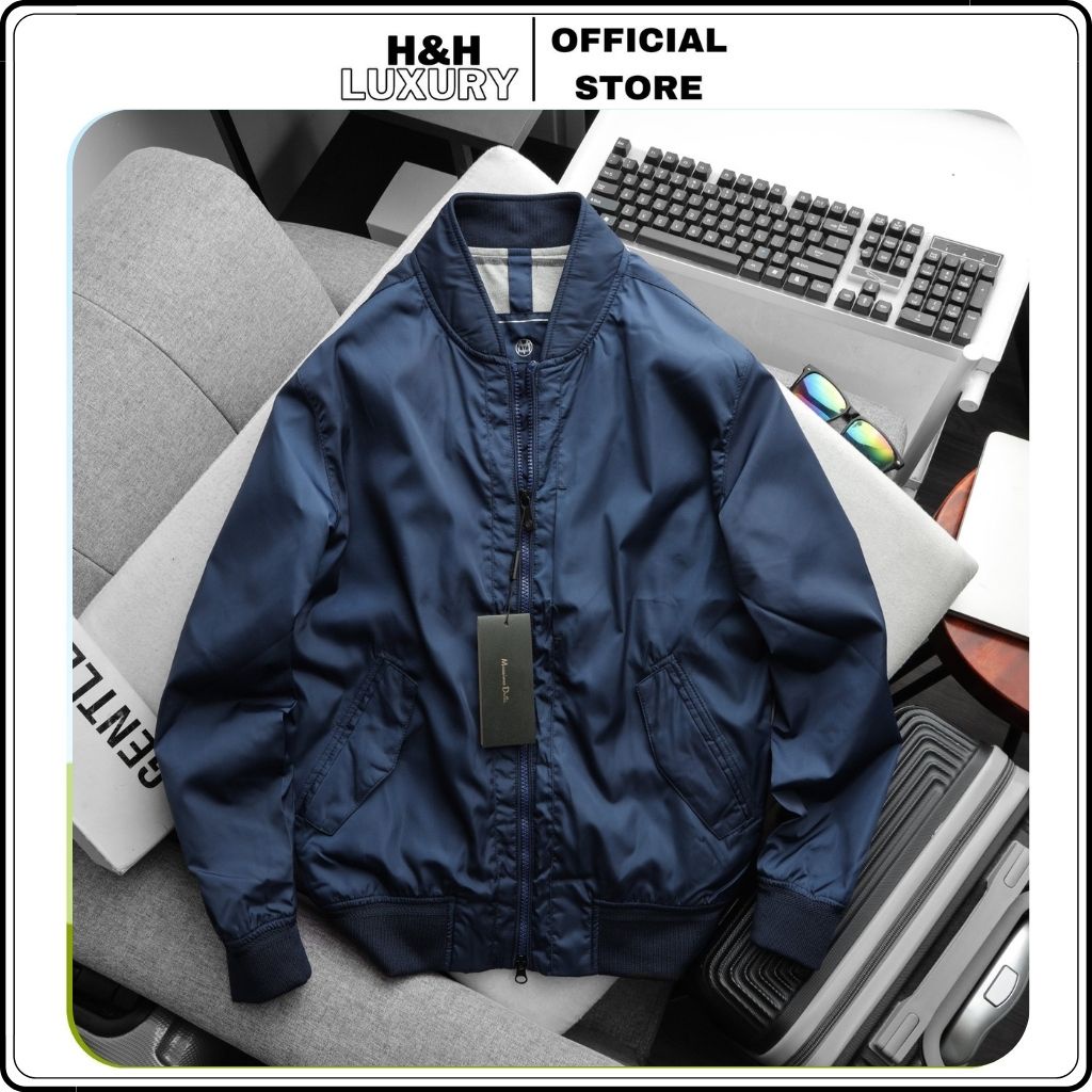 Áo khoác Masimo Duti Áo khoác gió bomber jacket nam 2 lớp dày dặn MS, chần bông, chống thấm nước chống bụi cao cấp