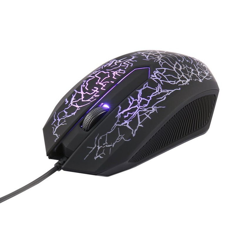 Chuột Chơi Game 6 Nút Có Đèn Led Hình Dạng Độc Đáo