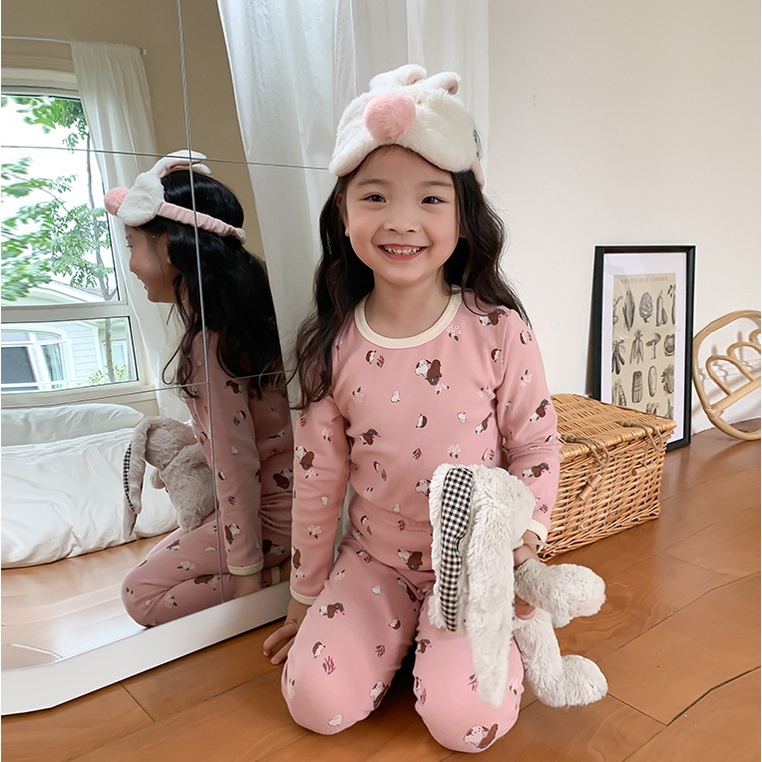 Bộ thu đông cho bé trai, bé gái từ 8-35kg dài tay chất DÀY MỀM MỊN bộ quần áo hãng Ambb Kids mã Y046-1