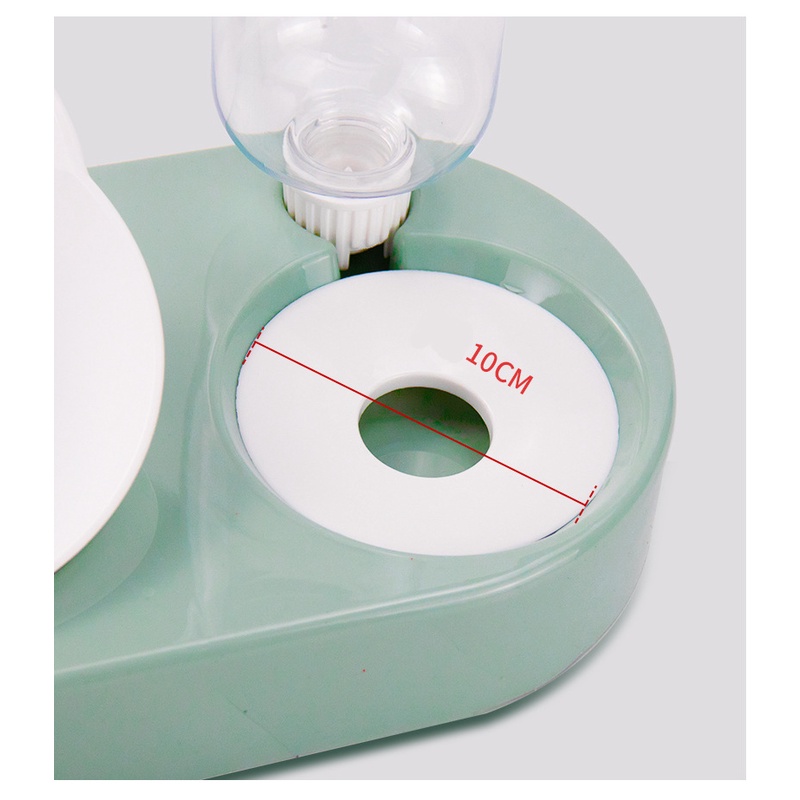 Bát/Chén ăn nghiêng kết hợp bình uống nước tự động cho chó mèo