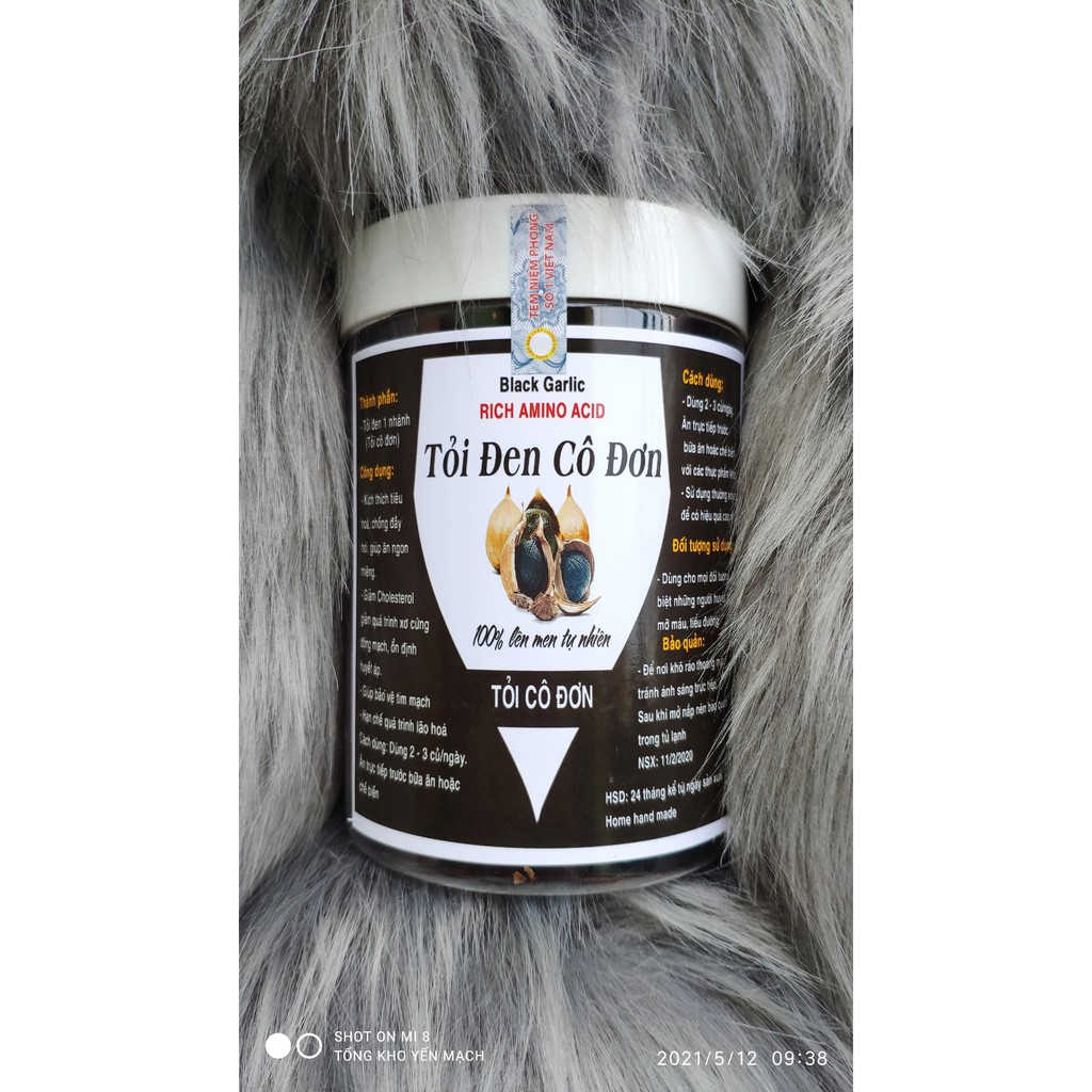 Tỏi đen cô đơn, tỏi đen 1 nhanh được lên men tự nhiên 100% tốt cho tiêu hóa CỤC NGON CỰC DỄ ĂN - 230gr