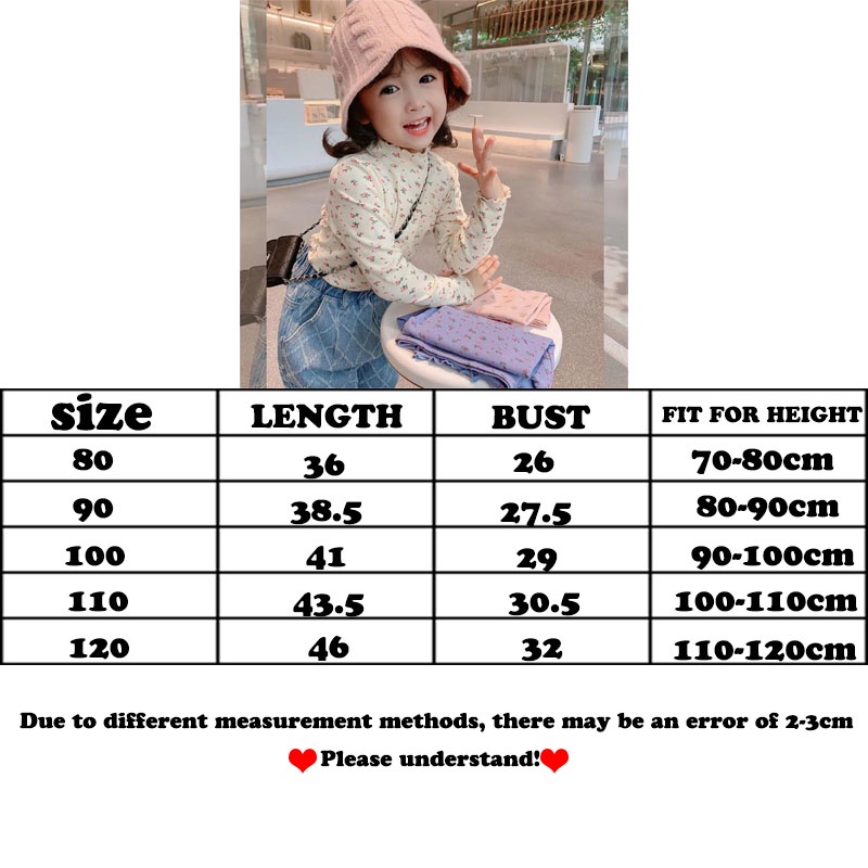 Áo Thun Tay Dài Cổ Cao In Họa Tiết Hoa Phong Cách Hàn Quốc Thời Trang Mùa Xuân Mới 2022