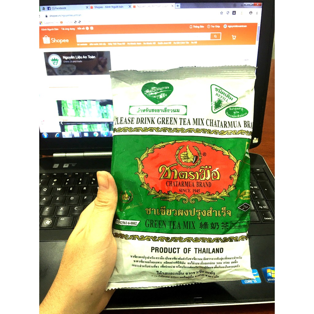 Trà Sữa Thái Xanh CHATARMUA Thái Lan 100% Thơm Đậm Vị Giá Rẻ 200gram