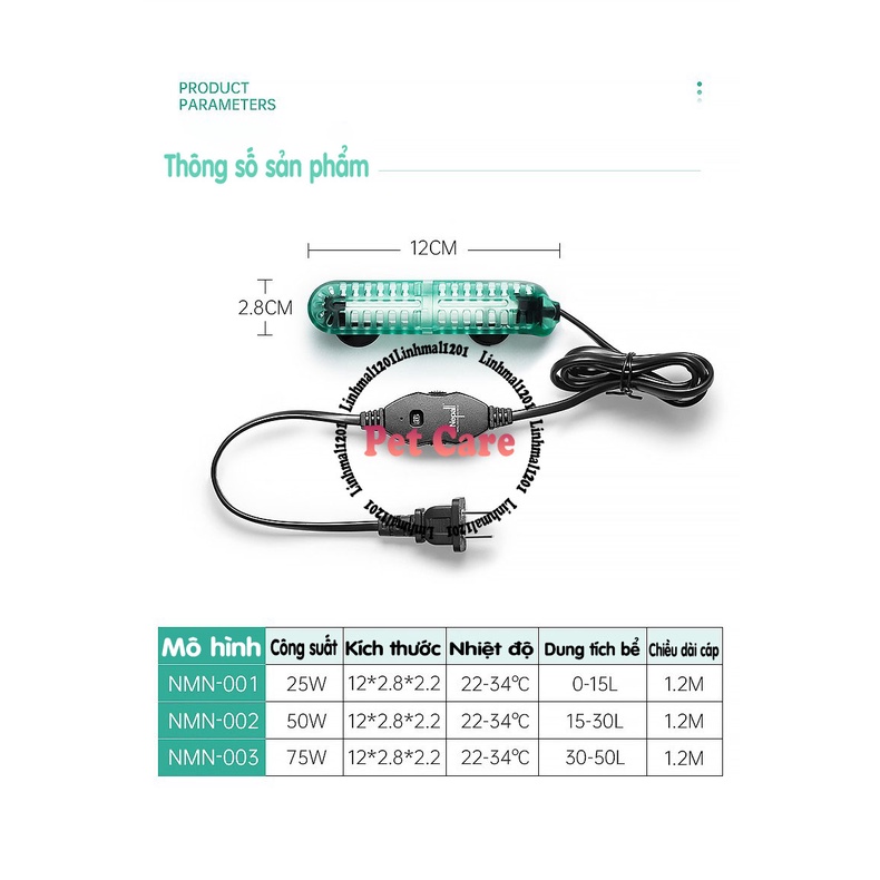 Sưởi rùa mini cao cấp chống cháy nổ nepall