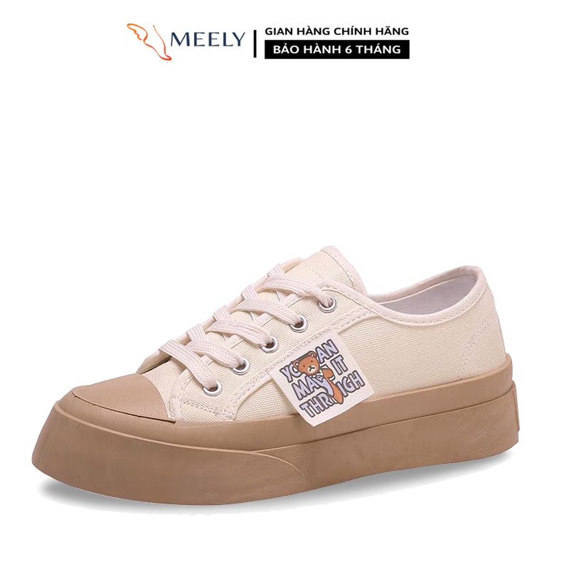 MEELY - Giày Thể Thao Nữ Bata Sneaker Kiểu Dáng Hàn Quốc Cá Tính Gấu  AK189