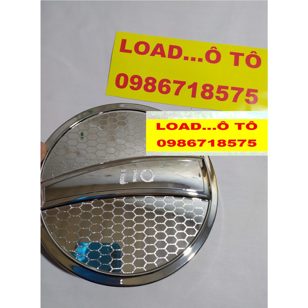 Ốp nắp bình xăng xe Hyundai I10 2022-2016 Nhựa ABS Mạ Crom Sáng Bóng