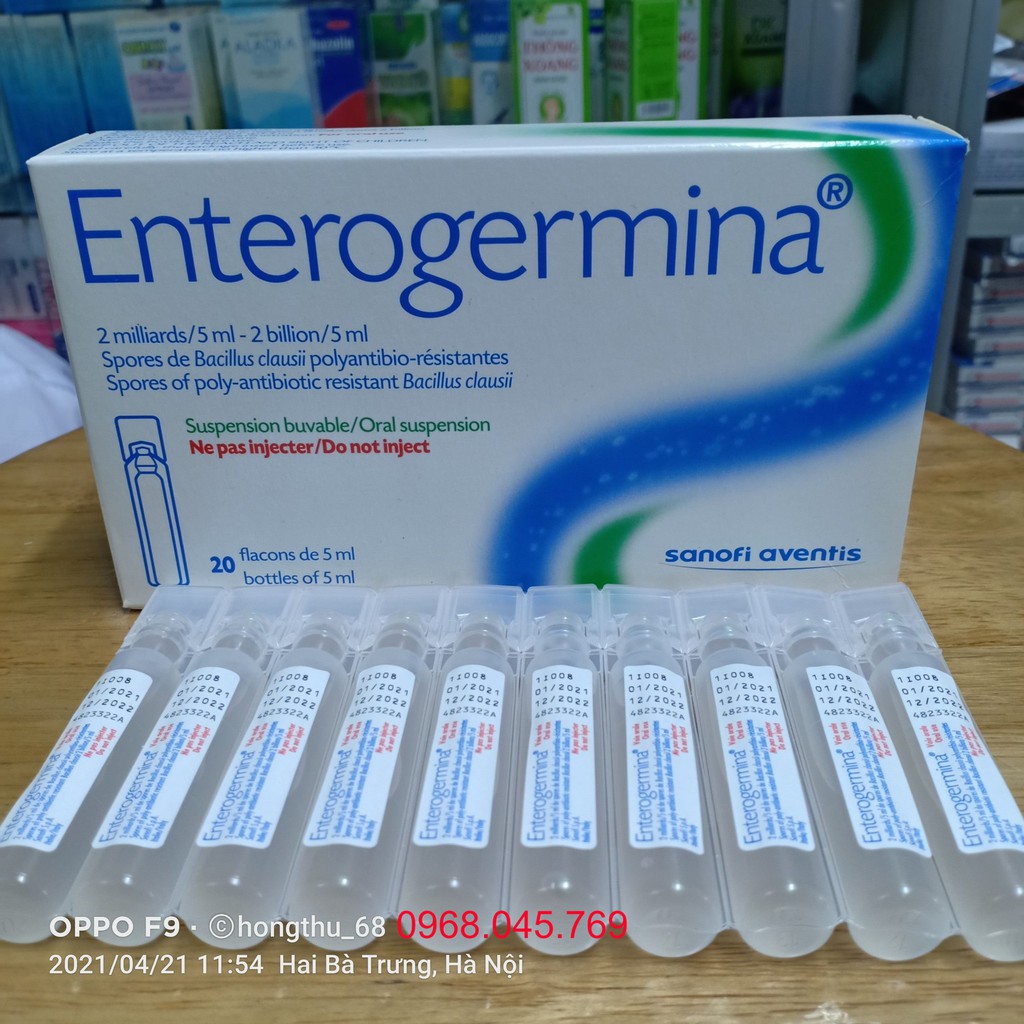 Men Ống Vi Sinh Enterogermina hộp 20 ống