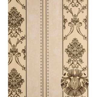 SALE-giấy dán tường vân nổi, hoa văn sọc họa tiết châu âu