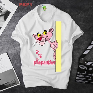 FREESHIP ❤️ BỘ SƯU TẬP ÁO THUN TRẮNG/ĐEN BÁO HỒNG PINK PANTHER VUI NHỘN BASIC