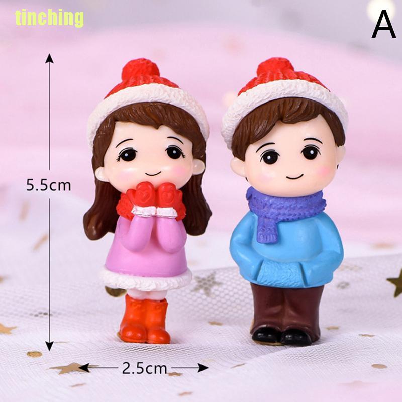 Bộ 2 Mô Hình Búp Bê Đôi mini Xinh Xắn
