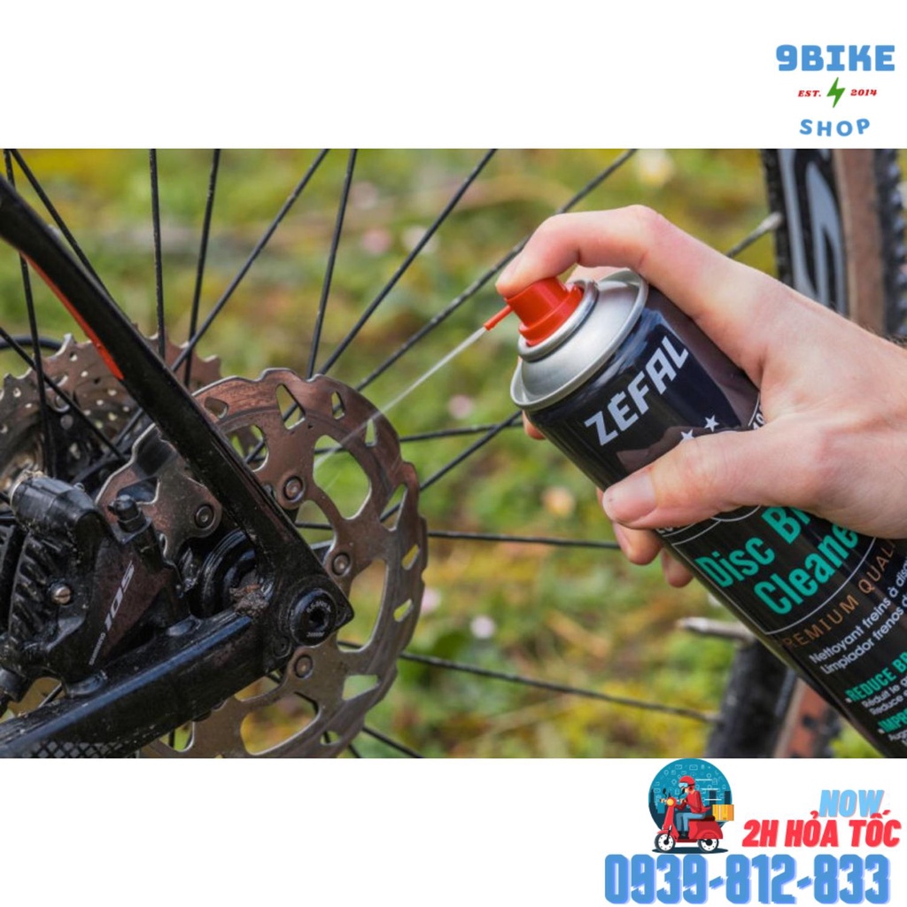 Chai vệ sinh bảo dưỡng tẩy nhớt thắng đĩa xe đạp Zefal DISC BRAKE CLEANER