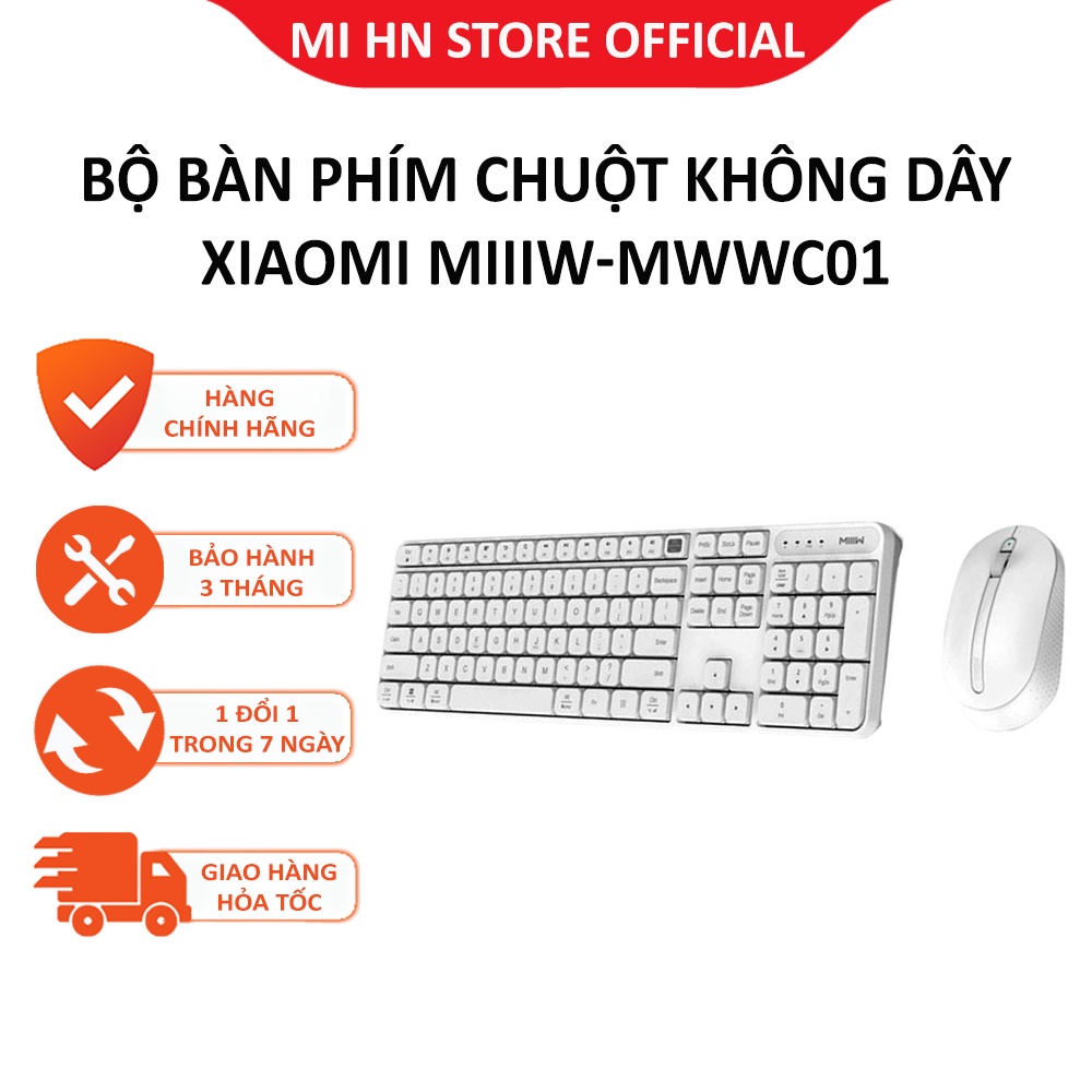 Bộ bàn phím kèm chuột không dây XIAOMI MIIIW-MWWC01 - Bảo hành 3 tháng