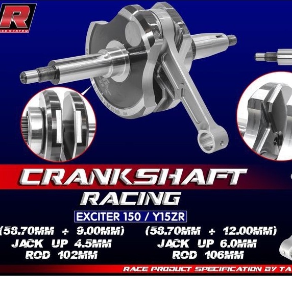 DÊN ĐÔN CNC BÚA XÉO TA RACING EXCITER150 +4.5 & 6.0 + 8MM