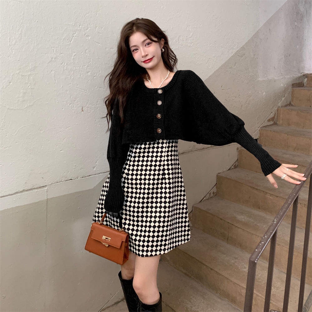 Áo khoác cardigan dệt kim tay phồng dài phong cách Hàn Quốc ngọt ngào