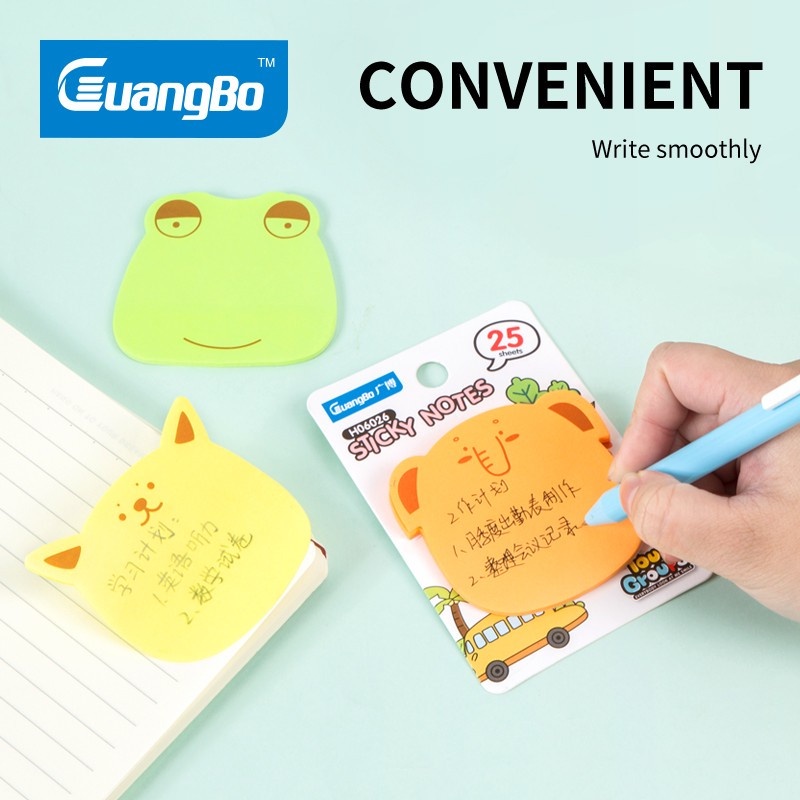 Giấy note ghi nhớ học sinh Guangbo 4 màu H06026