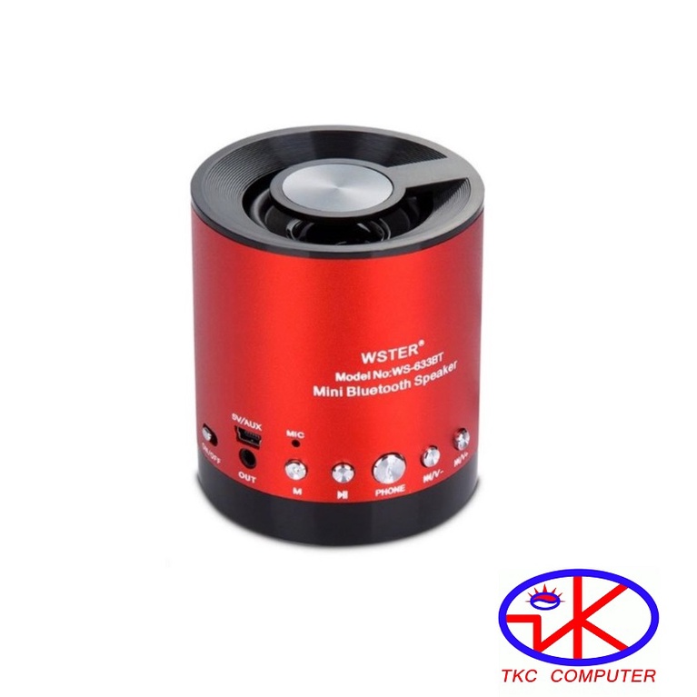 LOA BLUETOOTH WSTER WS633BT Hổ trợ thẻ nhớ, USB.