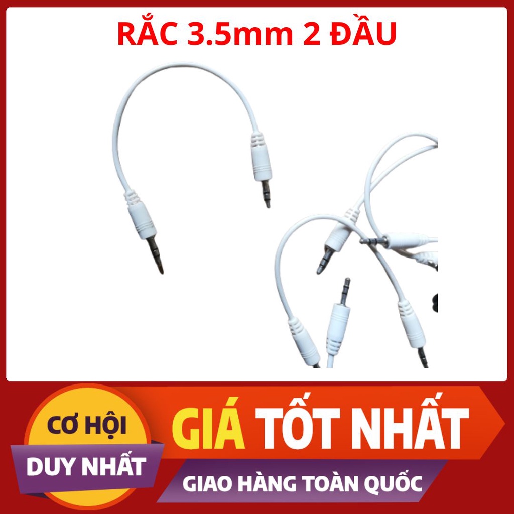 Hai dây Jack Cắm 2 Đầu 3.5mm - Dài 21cm - Dây Cáp Âm Thanh AUX 2 Đầu 3.5mm - Siêu Bền