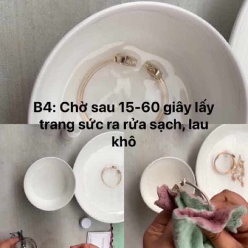 Nước rửa trang sức Bạc siêu sạch - Tiệm Bạc Hana