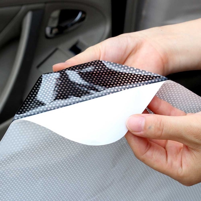 2pcs Car Window Sunshade Cover UV Protection Static Cling Sticker Film Car Sunroof Window Film