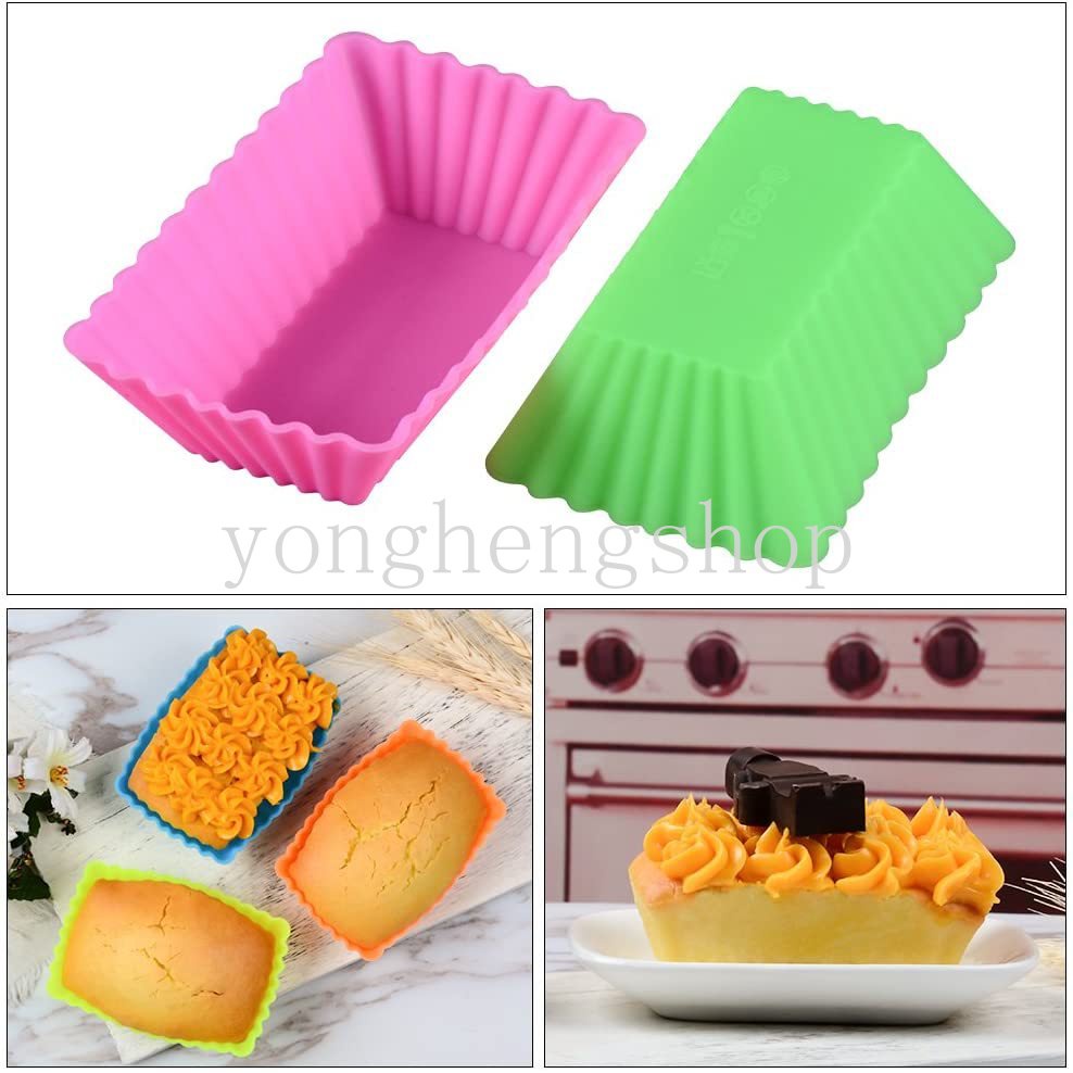 1 Khuôn Làm Bánh Trứng / Cupcake / Muffin Hình Trái Tim Bằng Silicone Tái Sử Dụng Được DIY